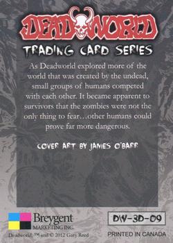 2012 Breygent Deadworld - 3-D Lenticular #DW3D09 As Deadworld explored more of the world …. Back