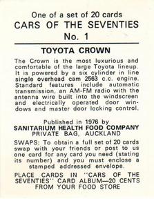 1976 Sanitarium Cars Of The Seventies (NZ Release) #1 Toyota Crown Back