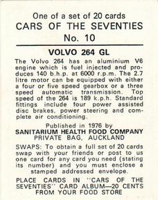 1976 Sanitarium Cars Of The Seventies (NZ Release) #10 Volvo 264 GL Back