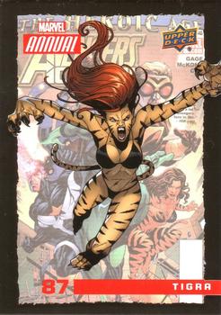 2016 Upper Deck Marvel Annual - Gold #87 Tigra Front
