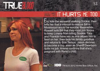 2012 Rittenhouse True Blood Premiere #53 It Hurts Me, Too Back