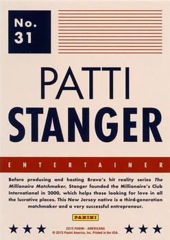 2015 Panini Americana - Black #31 Patti Stanger Back