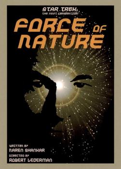 2015 Rittenhouse Star Trek: The Next Generation Portfolio Prints Series One #161 Force of Nature Front