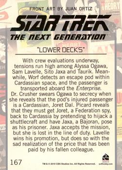 2015 Rittenhouse Star Trek: The Next Generation Portfolio Prints Series One #167 Lower Decks Back