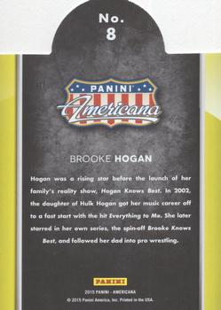 2015 Panini Americana - On the Tube Modern Gold #8 Brooke Hogan Back