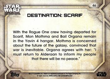 2017 Topps Star Wars Rogue One Series 2 #46 Destination: Scarif Back