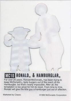1996 Classic McDonald's - Cels #MC10 Ronald & Hamburglar Back