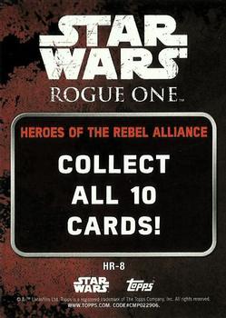 2017 Topps Star Wars Rogue One Series 2 - Heroes of the Rebel Alliance #HR-8 Bistan Back