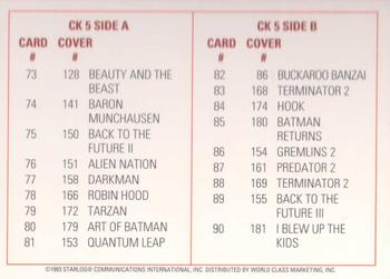 1993 Starlog: The Science Fiction Universe #CK5 Checklist #5 Front