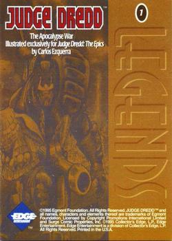 1995 Edge Entertainment Judge Dredd : The Epics - Legends Original Artwork  Non-Sport - Gallery | Trading Card Database
