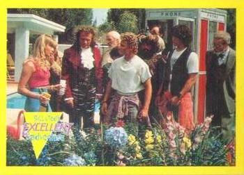 1991 Merlin Bill & Ted's Totally Excellent Collector Cards #40 A Most Heinous turn of events. Missy informs Bill Front