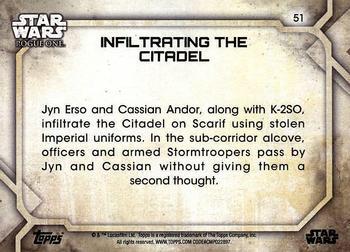 2017 Topps Star Wars Rogue One Series 2 - Gray #51 Infiltrating the Citadel Back