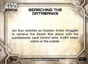 2017 Topps Star Wars Rogue One Series 2 - Gray #70 Searching the Databanks Back
