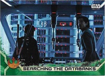 2017 Topps Star Wars Rogue One Series 2 - Gray #70 Searching the Databanks Front