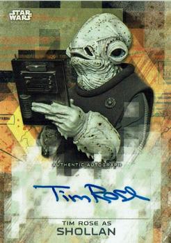 2017 Topps Star Wars Rogue One Series 2 - Autographs #A-TR Tim Rose Front