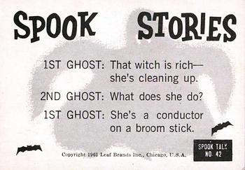 1961 Leaf Spook Stories #42 When did you first notice your dry skin problem? Back