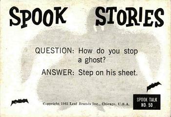 1961 Leaf Spook Stories #50 Darling, where is my tie? Back