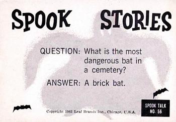 1961 Leaf Spook Stories #56 Lost a little weight, haven't you Sam? Back