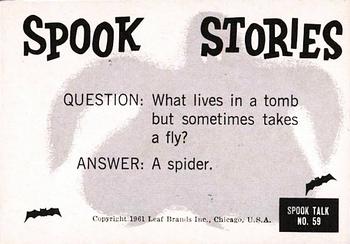 1961 Leaf Spook Stories #59 I'm in First Grade, too Back