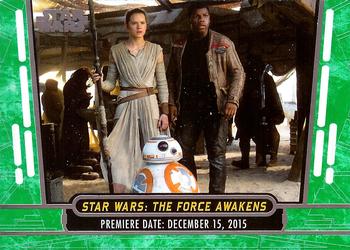 2017 Topps Star Wars 40th Anniversary - Green #7 Star Wars: The Force Awakens Front