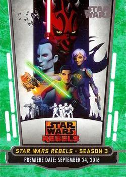 2017 Topps Star Wars 40th Anniversary - Green #18 Star Wars Rebels - Season 3 Front