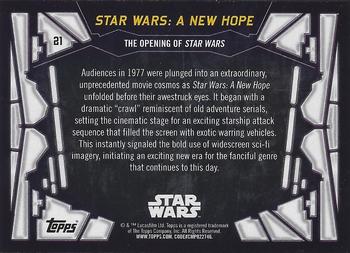 2017 Topps Star Wars 40th Anniversary - Green #21 The Opening of Star Wars Back