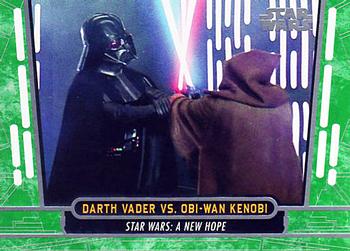 2017 Topps Star Wars 40th Anniversary - Green #25 Darth Vader Vs. Obi-Wan Kenobi Front