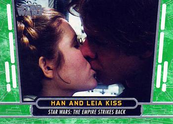 2017 Topps Star Wars 40th Anniversary - Green #30 Han and Leia Kiss Front