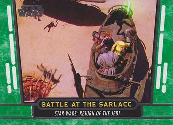 2017 Topps Star Wars 40th Anniversary - Green #36 Battle at the Sarlacc Front