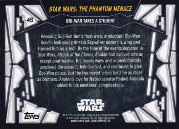 2017 Topps Star Wars 40th Anniversary - Green #45 Obi-Wan Takes a Student Back