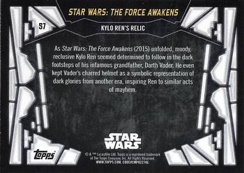 2017 Topps Star Wars 40th Anniversary - Green #57 Kylo Ren's Relic Back