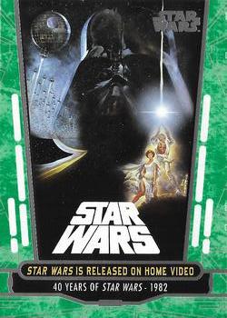 2017 Topps Star Wars 40th Anniversary - Green #66 Star Wars in Released on Home Video Front