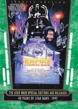 2017 Topps Star Wars 40th Anniversary - Green #81 The Star Wars Special Editions are Released Front