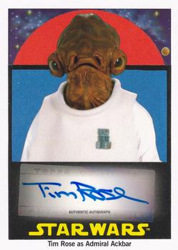 2017 Topps Star Wars 1978 Sugar Free Wrappers - Autographs #NNO Tim Rose Front