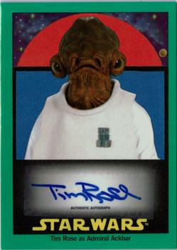 2017 Topps Star Wars 1978 Sugar Free Wrappers - Autographs Green #NNO Tim Rose Front