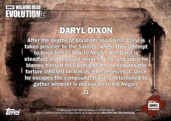 2017 Topps The Walking Dead: Evolution #21 Daryl Dixon Back