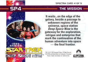 1993 SkyBox Star Trek: Deep Space Nine - Spectra #SP4 The Mission Back