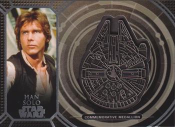 2017 Topps Star Wars 40th Anniversary - Medallions #MMC-4 Han Solo – Millennium Falcon Front
