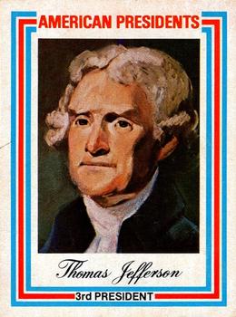 1974 Visual Panographics US Presidents #3rd Thomas Jefferson Front