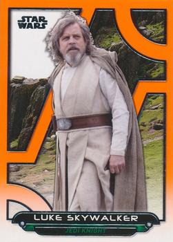 2017 Topps Star Wars: Galactic Files Reborn - Orange #TFA-30 Luke Skywalker Front