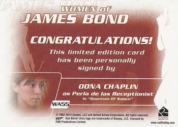 2014 Rittenhouse James Bond Archives - Autographs #WA55 Oona Chaplin Back