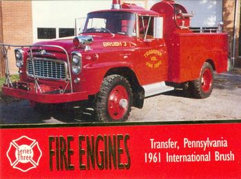 1994 Bon Air Fire Engines #249 Transfer, Pennsylvania - 1961 International Brush Front