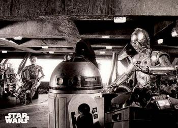 2018 Topps Star Wars: A New Hope Black & White #16 Aboard the Sandcrawler Front