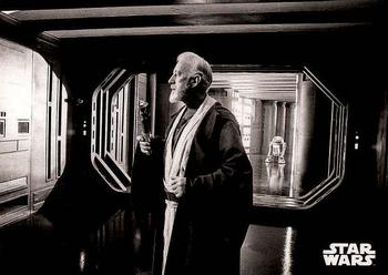 2018 Topps Star Wars: A New Hope Black & White #106 Obi-Wan Prepares for a Fight Front