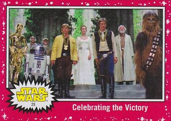 2017 Topps Star Wars Journey To The Last Jedi - Starfield Red #29 Celebrating the Victory Front