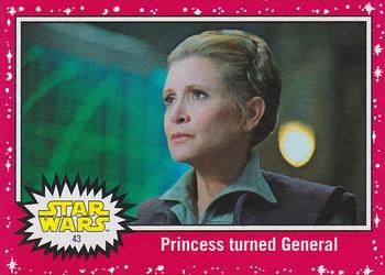 2017 Topps Star Wars Journey To The Last Jedi - Starfield Red #43 Princess turned General Front