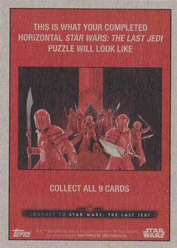 2017 Topps Star Wars Journey To The Last Jedi - Starfield Red #109 The Millennium Falcon Flees Back