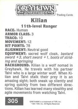 1991 TSR Advanced Dungeons & Dragons #305 Kilian Back