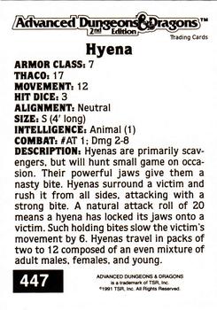 1991 TSR Advanced Dungeons & Dragons #447 Hyena Back