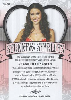 2017 Leaf Pop Century - Stunning Starlets Green #SS-SE1 Shannon Elizabeth Back